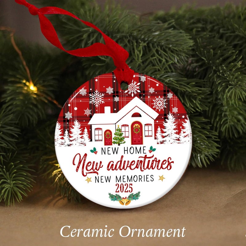 Fastpeace New Home Ornament 2025 – Housewarming Gift for New Homeowners, Couples, or Family – Unique Keepsake Decoration for First House or New Home Christmas Ornament 2025 - Image 3